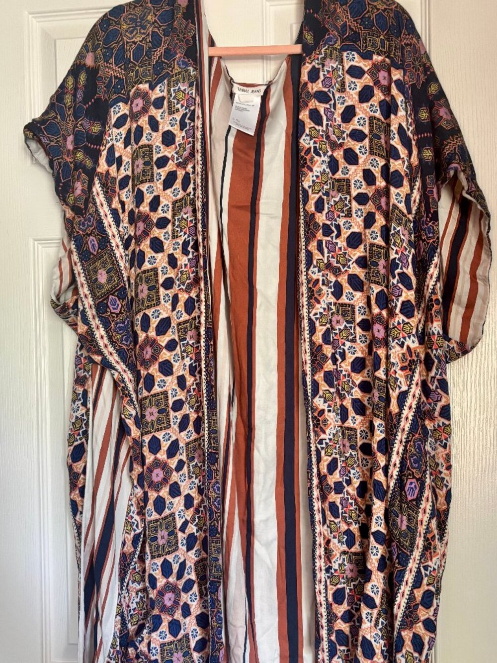 Tribal Jeans Reversible Kimono - Size L/XL